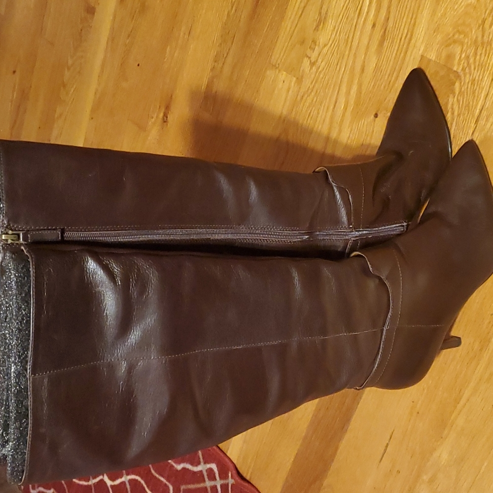 Nine West Brown Leather Boots size 10M